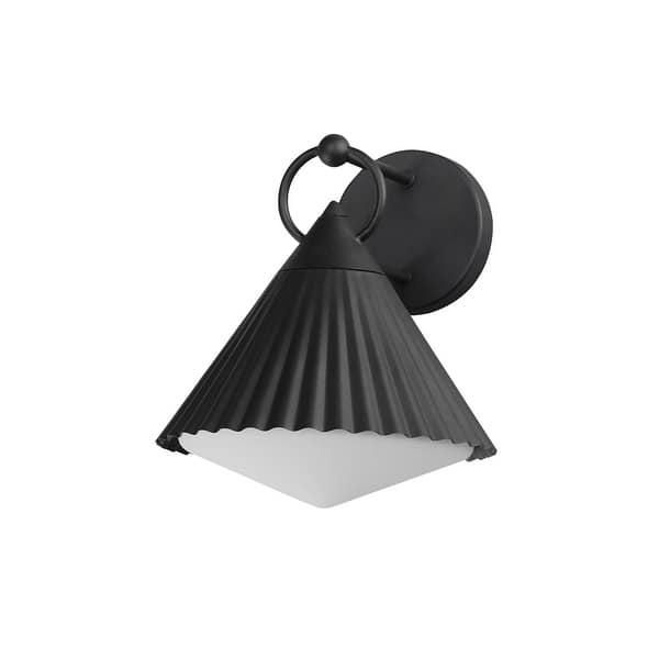 slide 2 of 4, Maxim 35134 Odette 12" Tall Wall Sconce Black