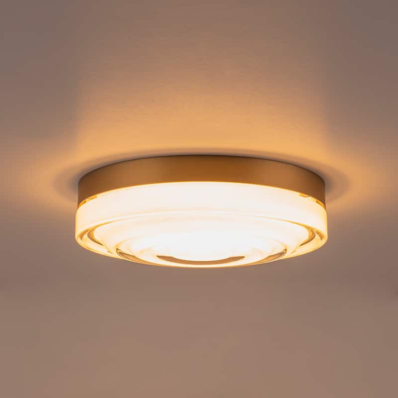 Modern Gold 1-Light Integrated LED Flush Mount Ceiling Light