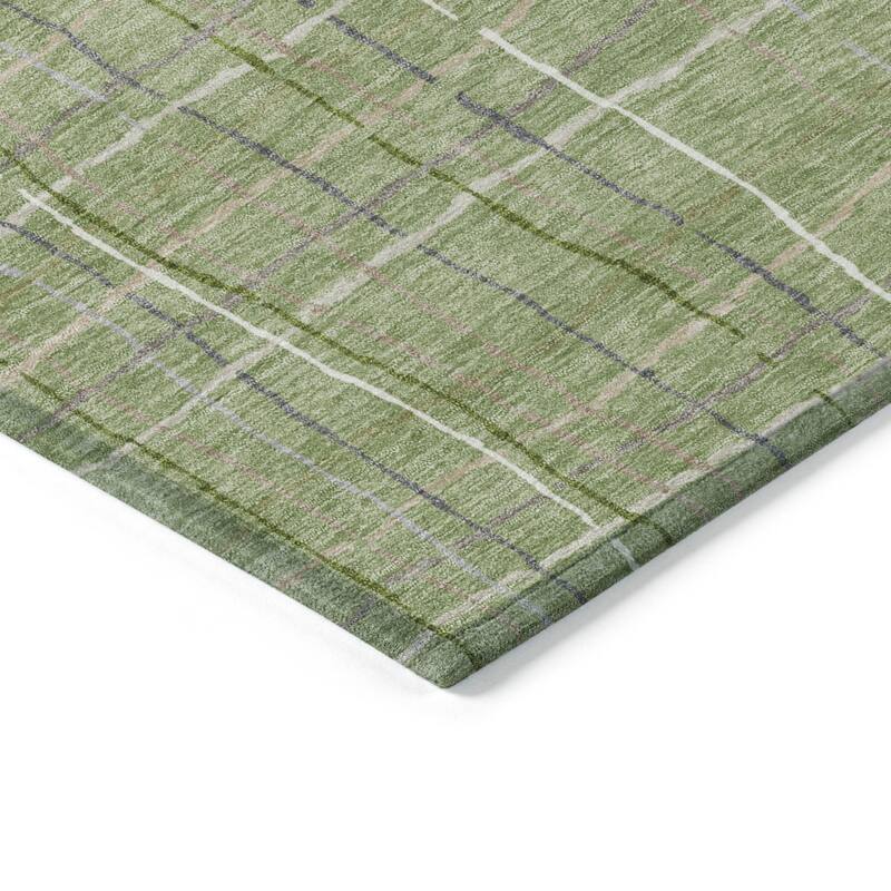 HomeRoots Striped Transitional Rectangle Outdoor Rug