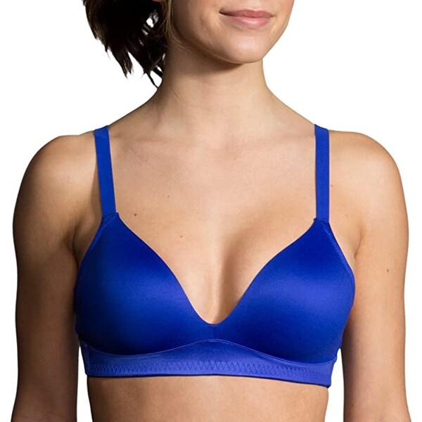 Brooks Women's Anyday Moving Comfort Women's Bra, Cobalt, 34D. Opens flyout.