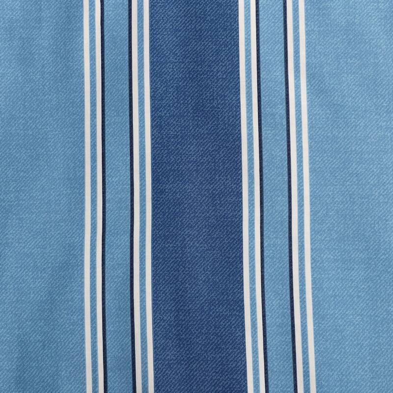 Nautica Gilpin Stripe Penny Pinstripe Reversible Cotton Comforter Set Coastal (Blue)