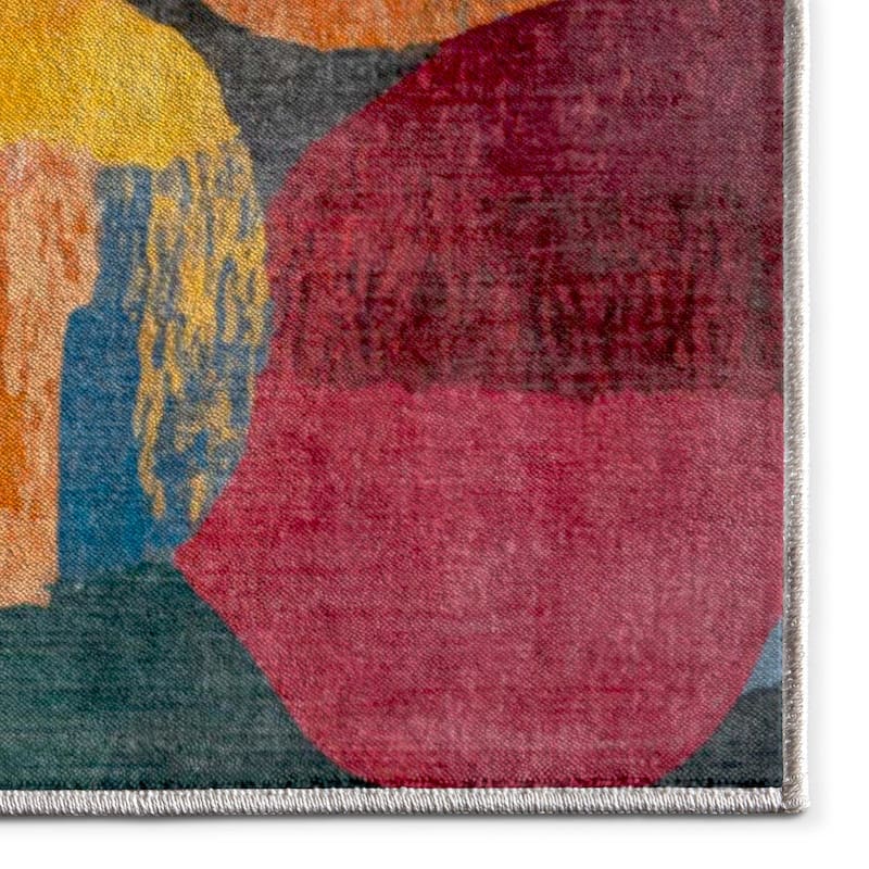 Well Woven Apollo Abstract Eclat Modern Bold Multicolor Low Pile Rug