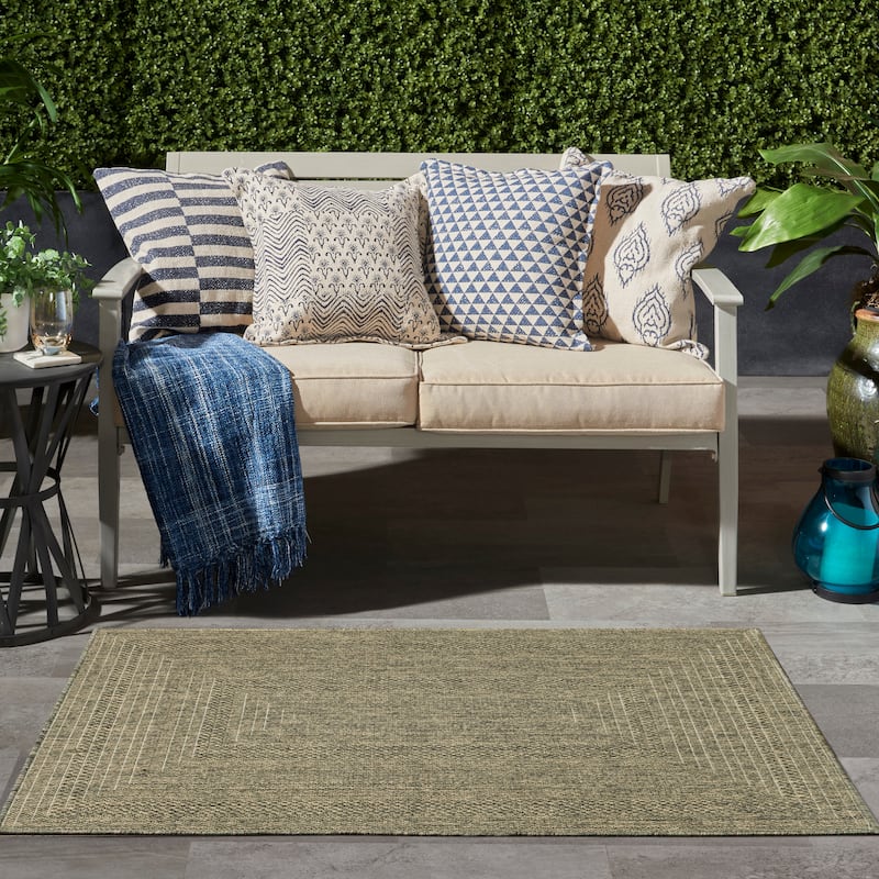 Nourison Tulum Indoor/Outdoor Geometric Area Rug