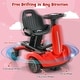 preview thumbnail 12 of 35, 6V Kids Ride on Drift Car with Spin and 2 Adjustable Heights - 33.5'' x 18'' x 21.5''