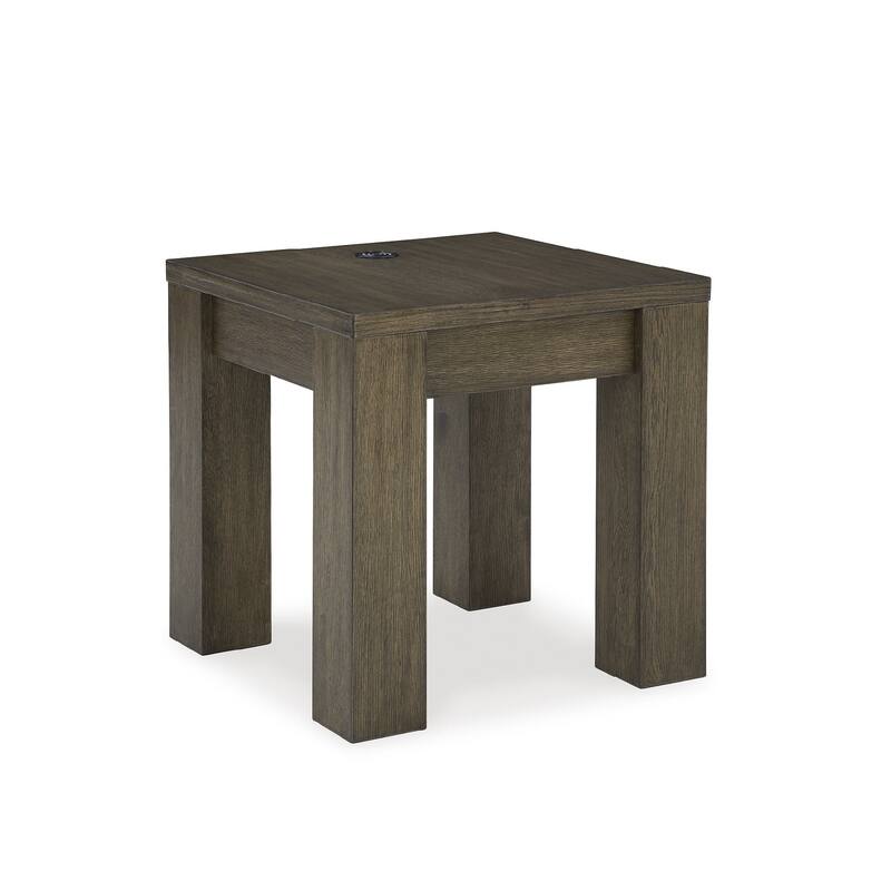 Signature Design by Ashley Rosswain Brown End Table - 24"W x 24"D x 25"H