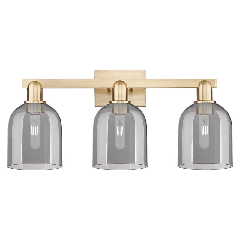 Innovations Lighting 716-3W-12-25 Bella Vanity Bella 3 Light 25" Wide - Champagne Bronze / Light Smoke
