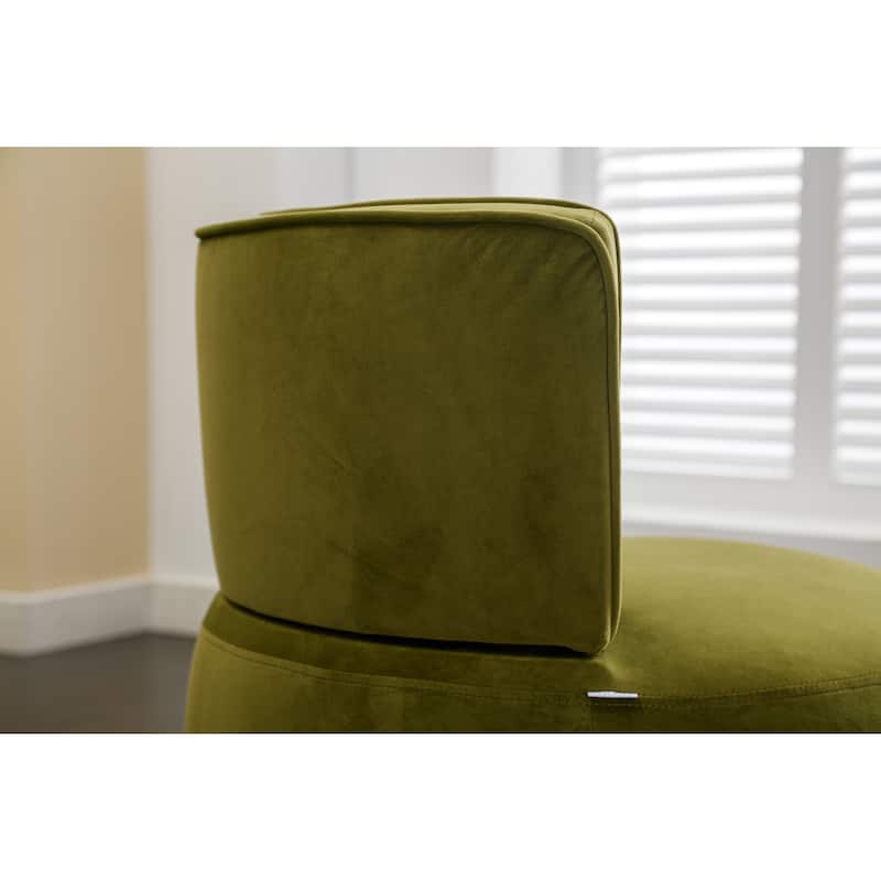 360 Degree Swivel Round Barrel Accent Sofa Arm Chairs