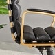 preview thumbnail 22 of 30, LUXMOD® Office Chair Faux Leather Gold Frame Adjustable and Swivel