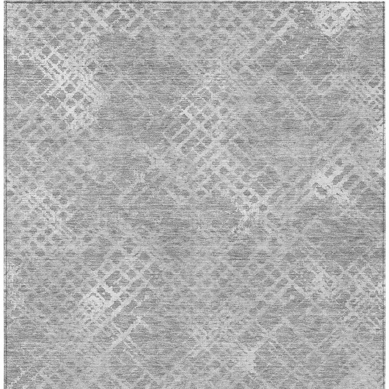 HomeRoots Geometric Transitional Rectangle Outdoor Rug