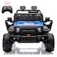 preview thumbnail 25 of 28, 2 Seaters Kids Ride On Truck with Remote Control,20“ Large Seat Ride On Car for Toddlers Blue