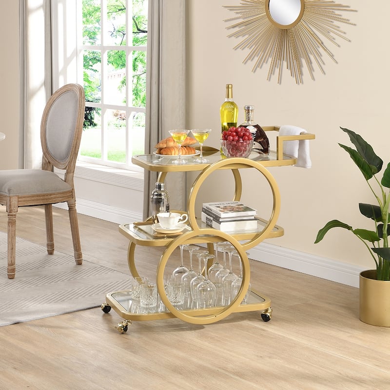 Metal Bar Cart Silver Bar Carts for the Home