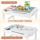 preview thumbnail 3 of 8, Costway Kids Multi Activity Play Table Wooden Building Block Desk w/ - See Details