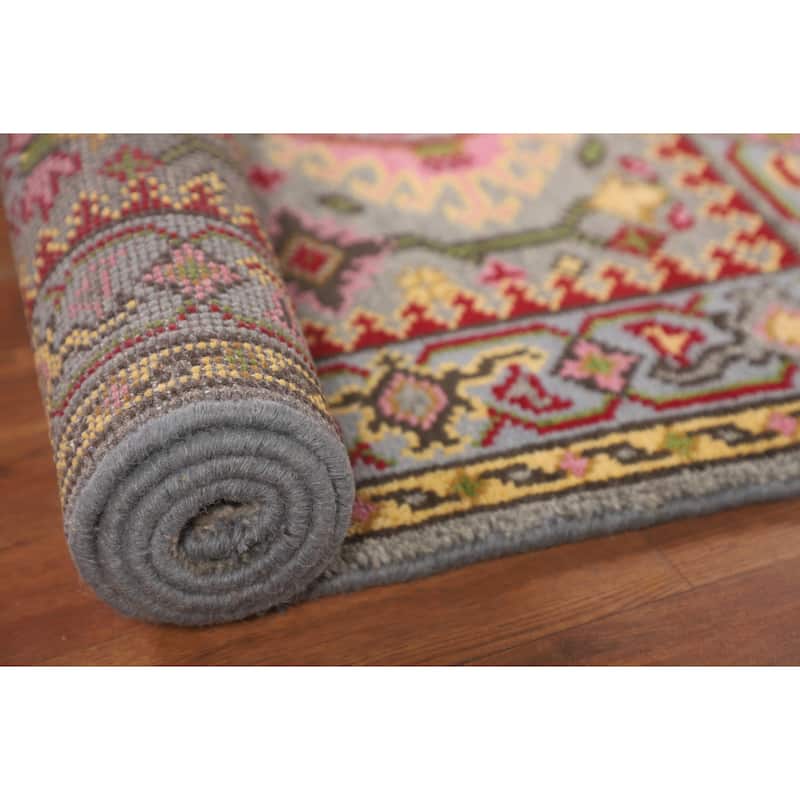 Kazak Oriental Foyer Rug Hand-Knotted Wool Carpet - 3'0"x 5'2"