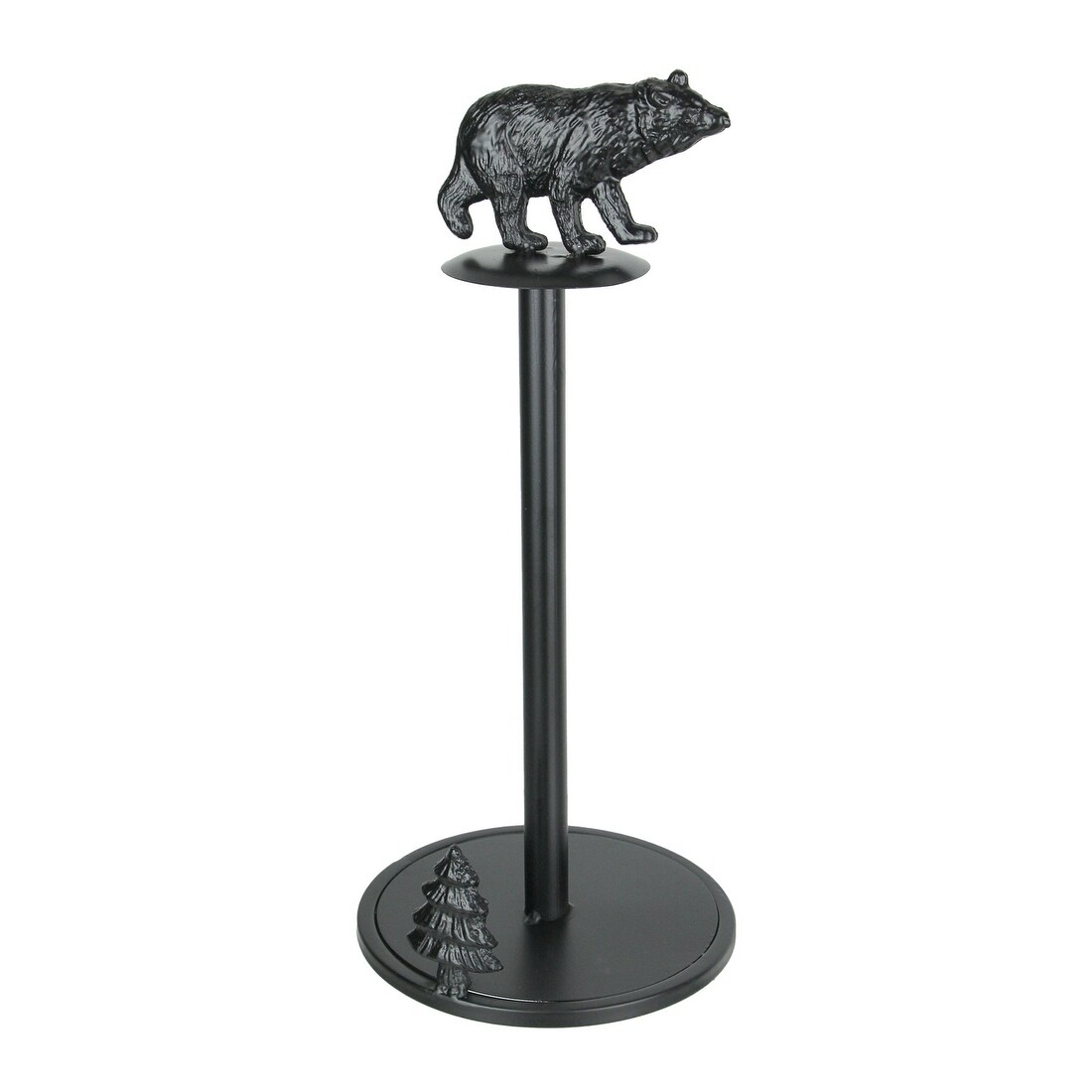 Shop Rustic Black Bear Metal Paper Towel Holder Western Kitchen
