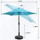 preview thumbnail 81 of 101, Autlaycil 7.5FT Solar Patio Umbrella with Base and Tilt,Crank
