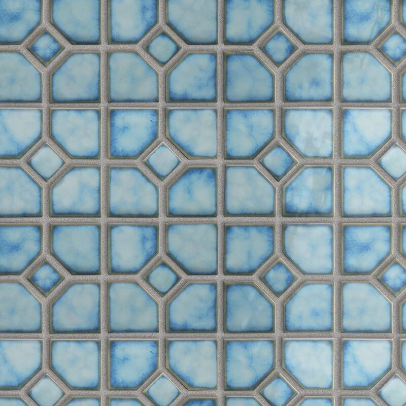 Merola Tile Hudson Oxford Marine 11-3/8" x 11-3/8" Porcelain Mosaic Floor and Wall Tile