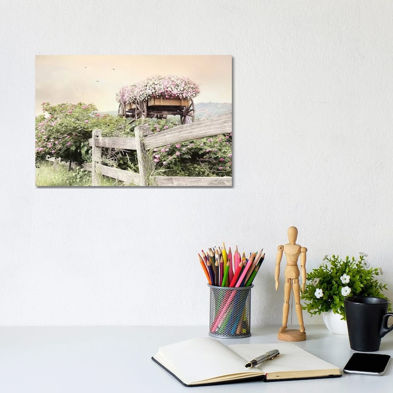 iCanvas "Flower Wagon" by Lori Deiter Canvas Print - 8x12x0.75