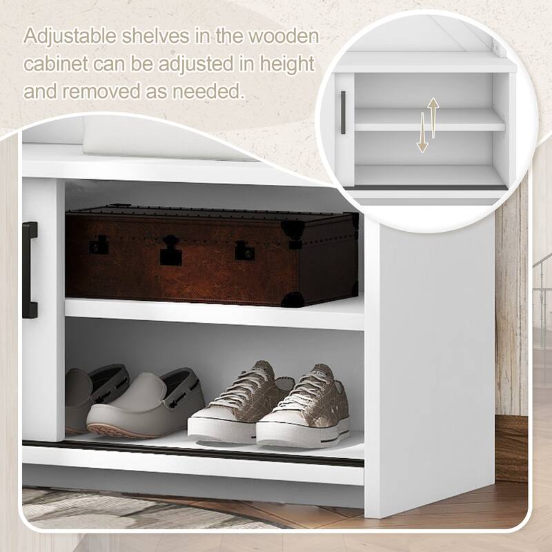 Entry Cloak Rack Cabinet with Storage