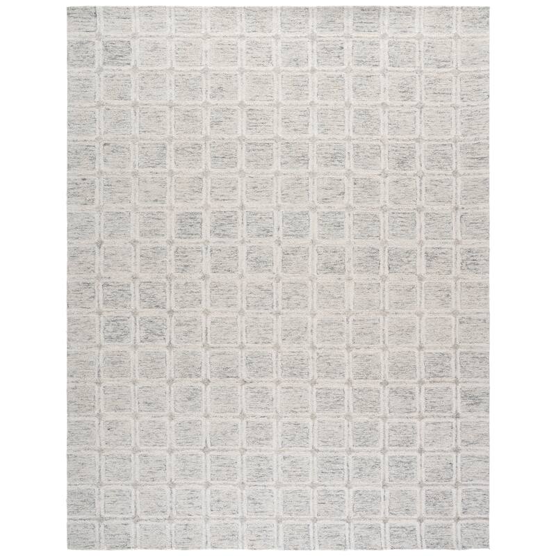 SAFAVIEH Handmade Pine Þorunn Wool Rug - 8' x 10' - Grey/Ivory