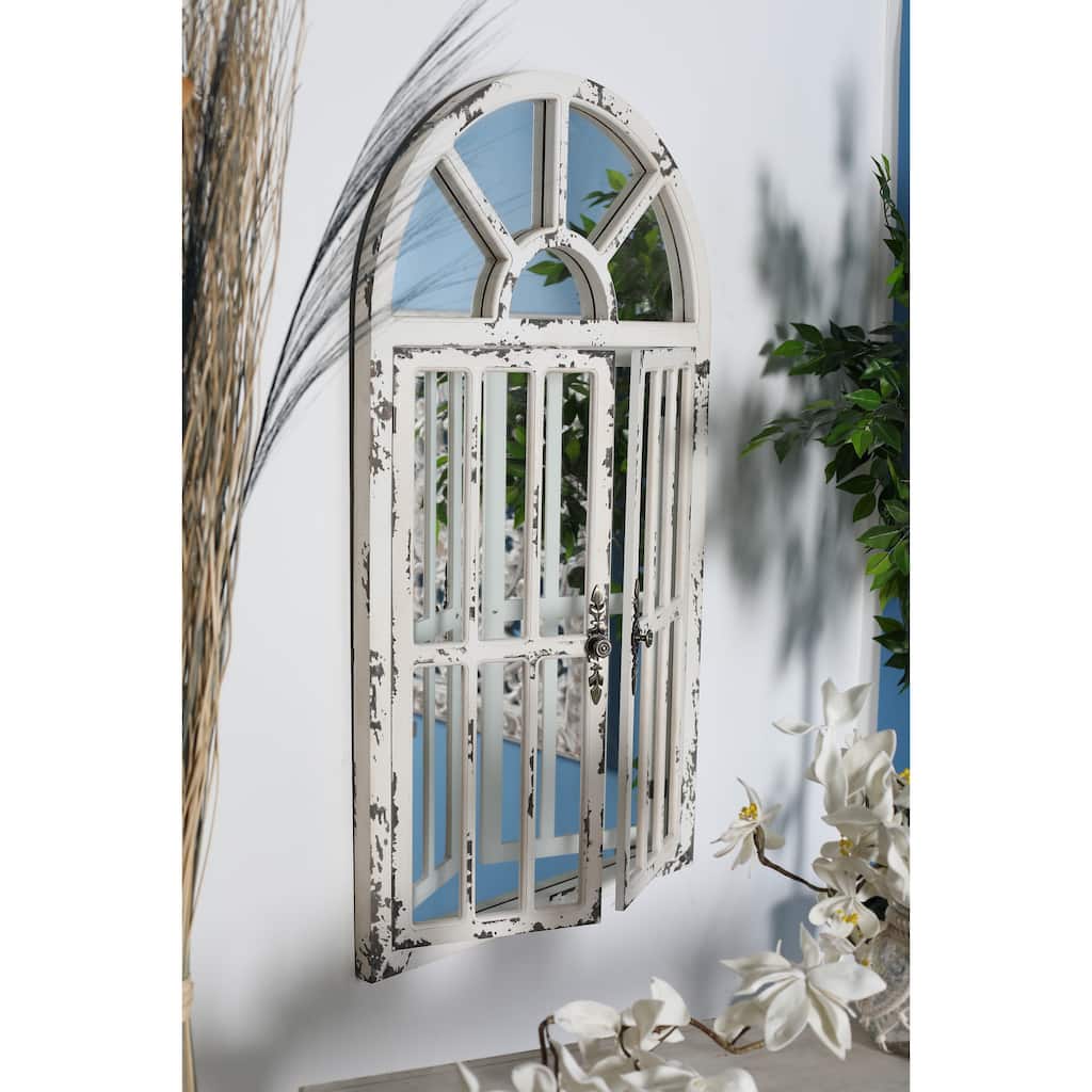 White Fir Vintage Wall Mirror - 26 x 3 x 46