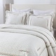 preview thumbnail 4 of 2, 3 Pcs White Cotton Oversized Quilt Bedspread Set Sakura