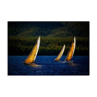 Stupell Floating Sailboat Trio Canvas Wall Art Design By Dennis Frates ...
