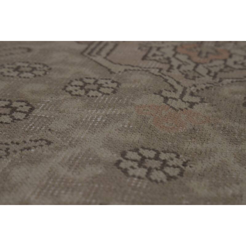 Tabriz Persian Vintage Rug Handmade Living Room Wool Carpet - 9'7" x 13'0"