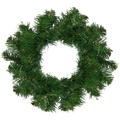 Deluxe Dorchester Pine Artificial Christmas Wreath - 8" - Unlit