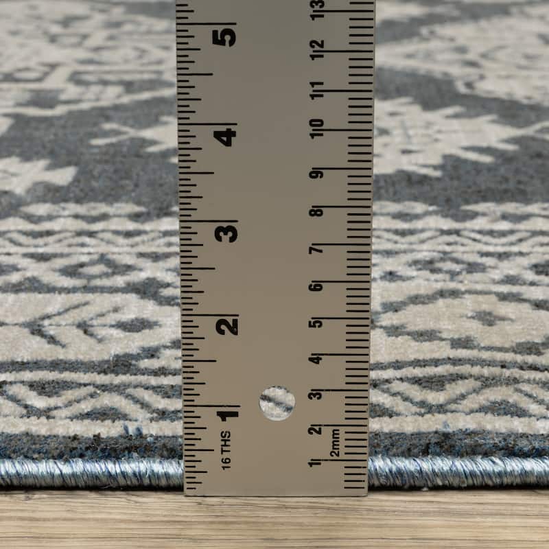 Style Haven Ingram Two-Tone Triple Medallions Area Rug