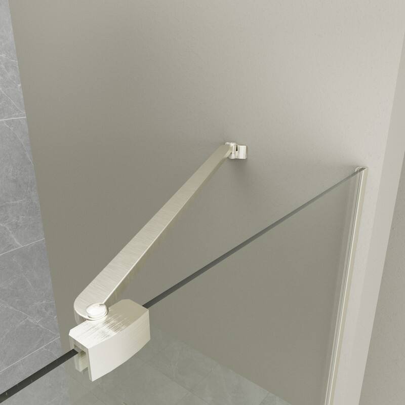 Alvana 60‘’×72'' Semi-Frameless Hinged Shower Door