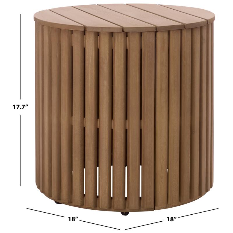 SAFAVIEH Couture Arielle Eucalyptus Wood Accent Table - 18"W x 18"D x 18"H