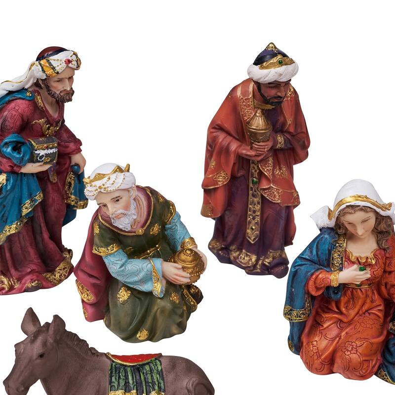 11-piece Religious Christmas Nativity Three Wise Men Figurine Set 20"