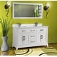 preview thumbnail 29 of 33, Vanity Art 60" Double Sink Bathroom Vanity Set with Engineered Marble Top and Free Mirror