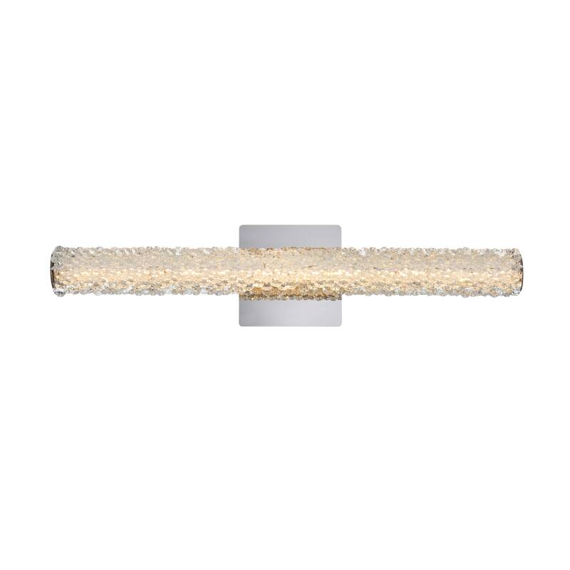 Elegant Lighting 3800W24 Bowen 6" Tall LED Wall Sconce - 24" Wide - Chrome