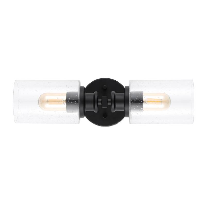 JONATHAN Y Lighting JYL7577 Jules Edison 2 Light 17" Tall LED Bathroom