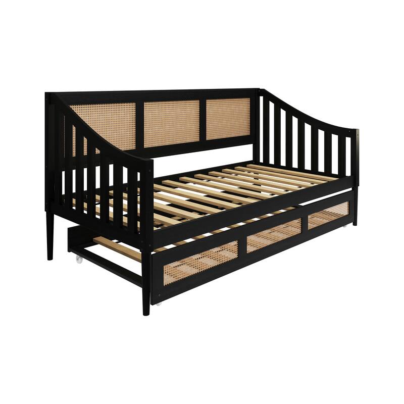 CraftPorch Modern Twin Daybed with Trundle