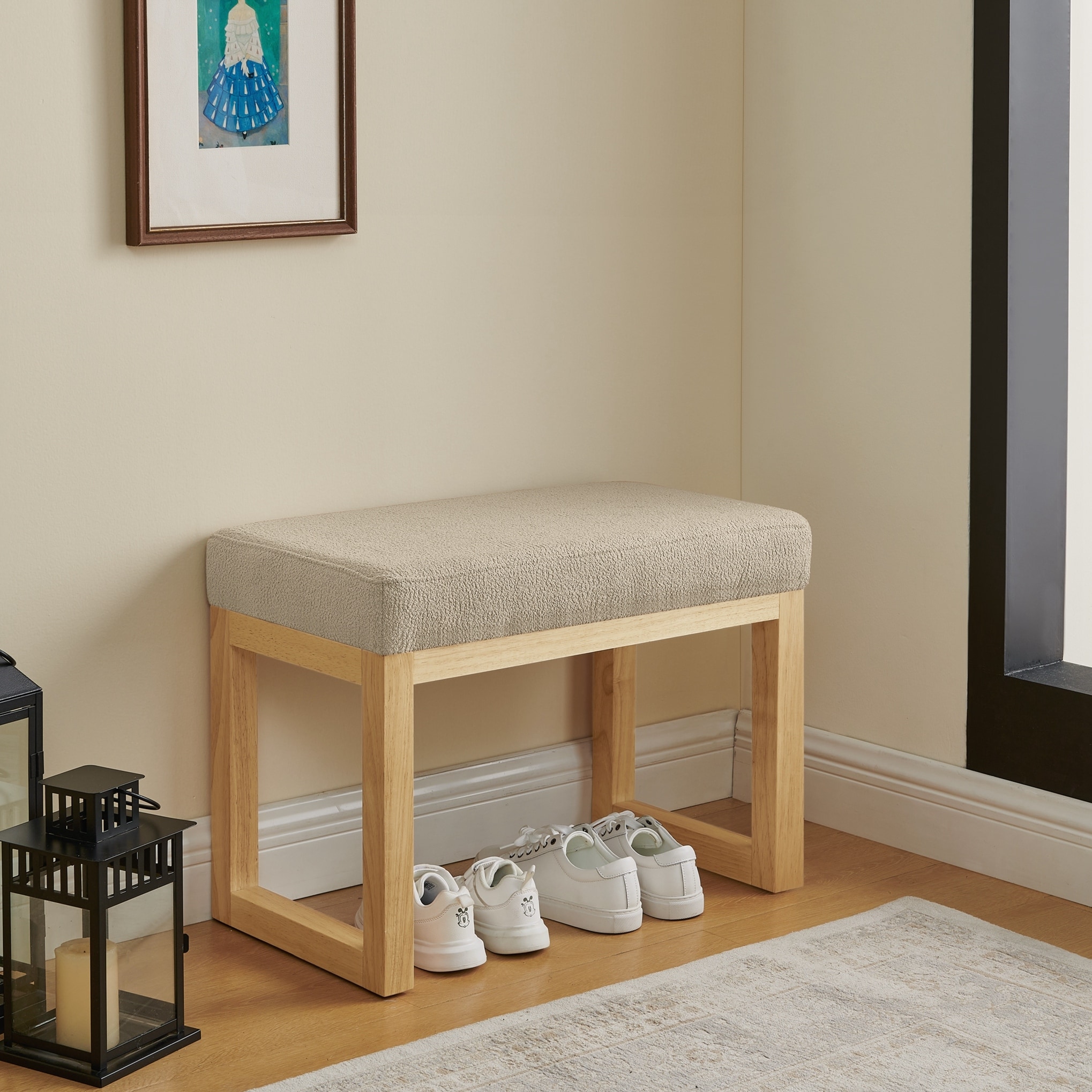 Bench with a Wooden Frame