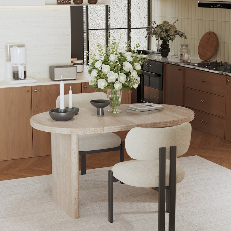 55.12"-70.87"Modern Extendable Dining Table With Removable Extension Leaves, Suitable For Dining Rooms, Kitchens