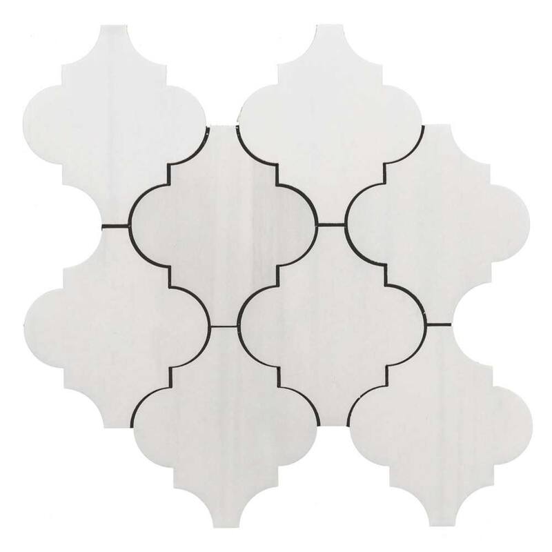 The Tile Life Stately Arabesque 11x12 Porcelain Floor, Wall & Backsplash Tile