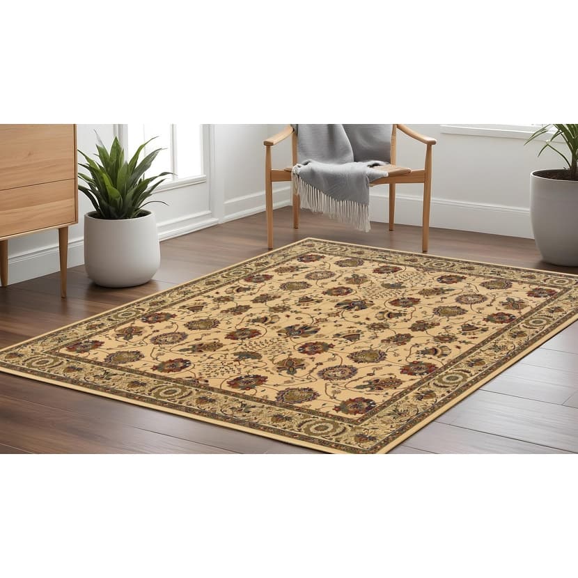 HomeRoots Oriental Traditional Square Area Rug - 94.49 in. x 94.49 in. x 0.43 in.