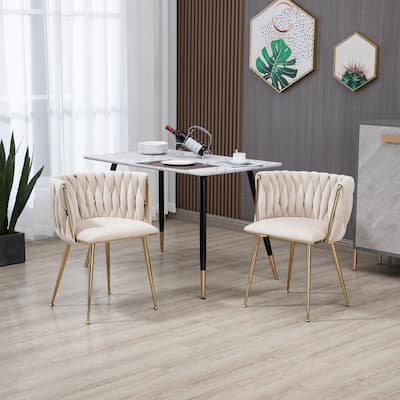 Modern Leisure Accent Dining Chair Set of 2