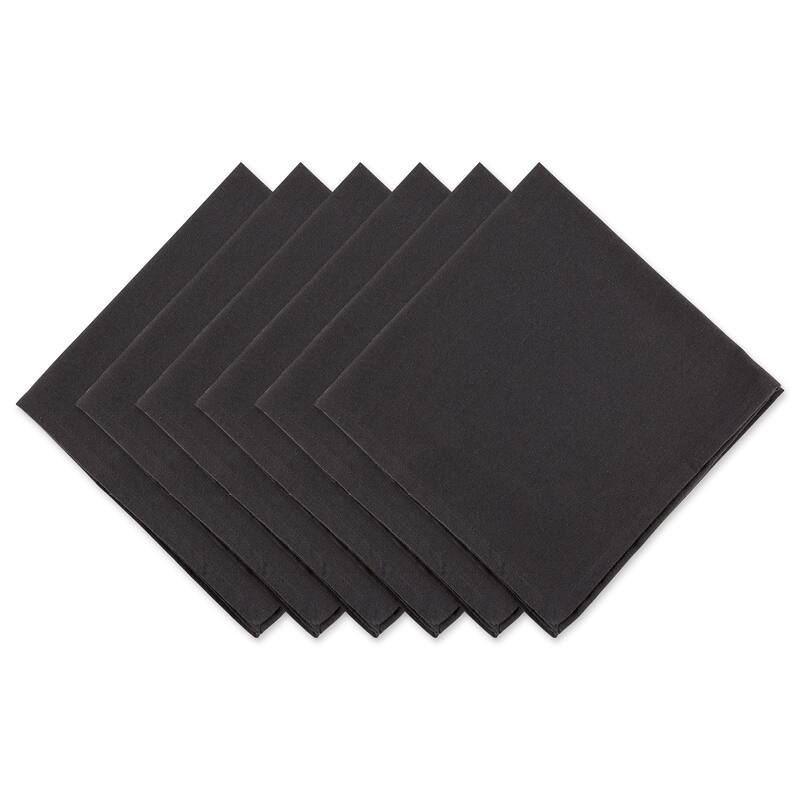 DII Solid Cotton Napkin Set/6