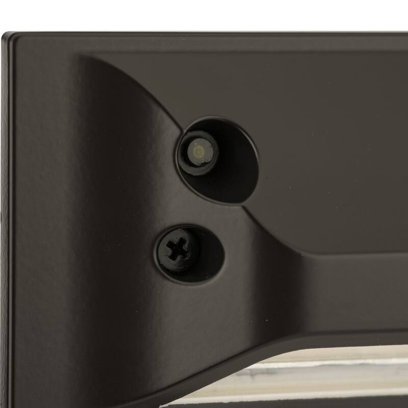 LED Indoor Outdoor Antique Bronze Integrated LED Wall or Step Light - 4.75 in x 2.04 in x 3 in
