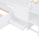 preview thumbnail 31 of 30, 78.90" L-Shaped Space Saving Bunk Loft and Bunk Platform Bed