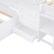 preview thumbnail 38 of 40, Space-Saving Design Twin Size Low Height Loft Bed and Platform Bed Sets, Kids Storage Bed Frame with 7 Drawers and Guardrails