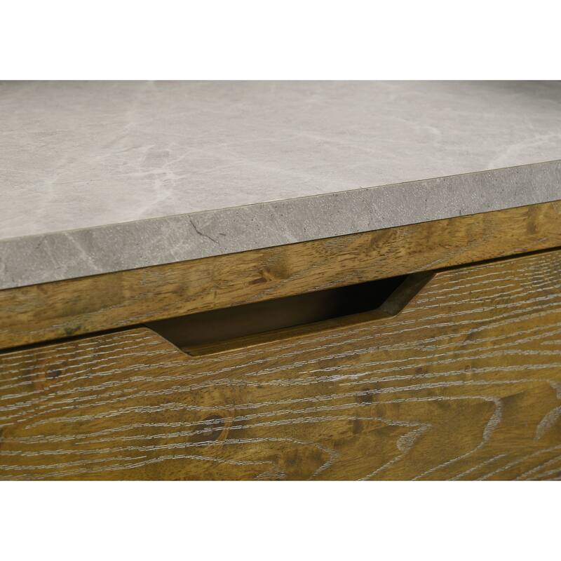 1-Drawer Nightstand with Integrated LED