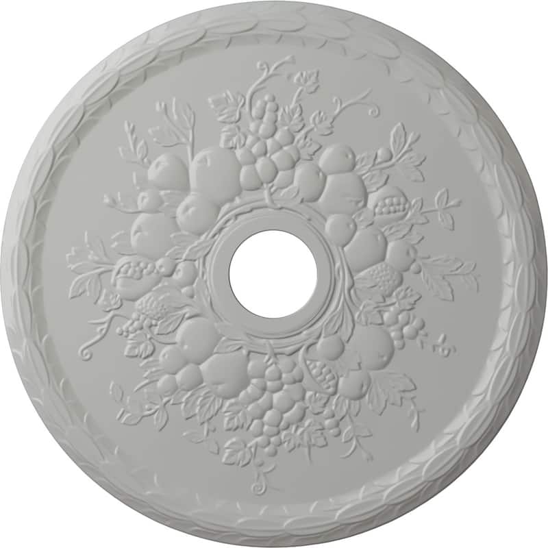 22 5/8"OD x 3 5/8"ID x 5/8"P Grape Ceiling Medallion