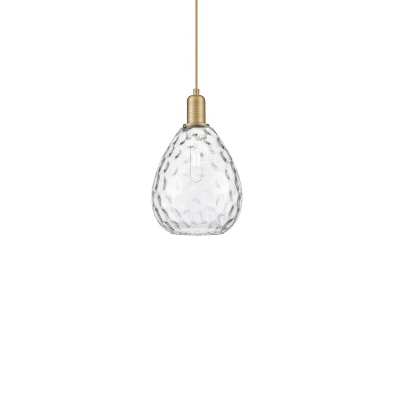 Innovations Lighting 716-1P-13-8 Waverly Pendant Waverly 8" Wide Mini - Brushed Brass / Clear