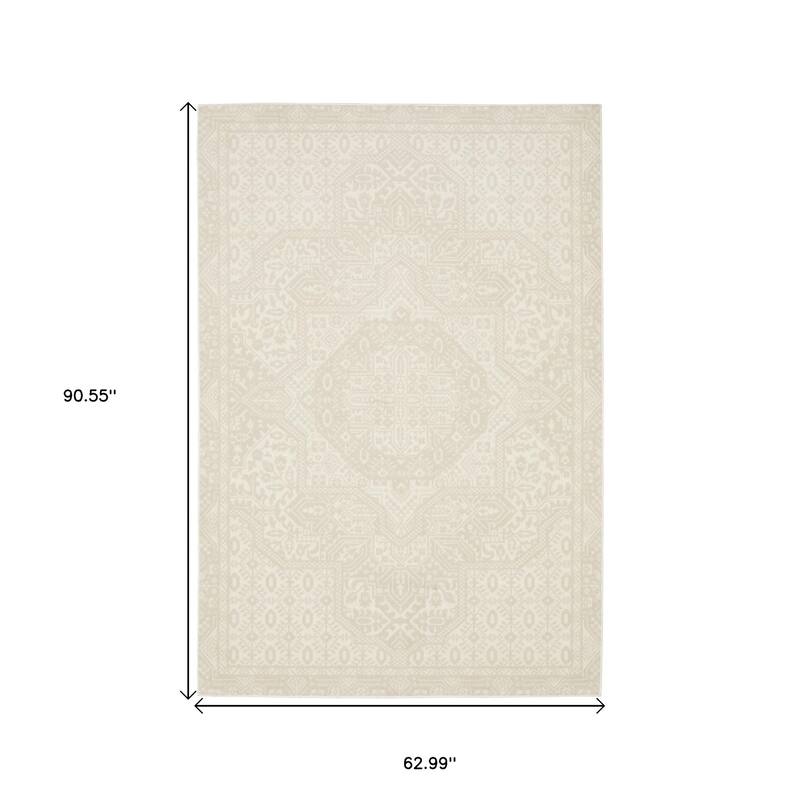HomeRootsMedallion Transitional Rectangle Area Rug