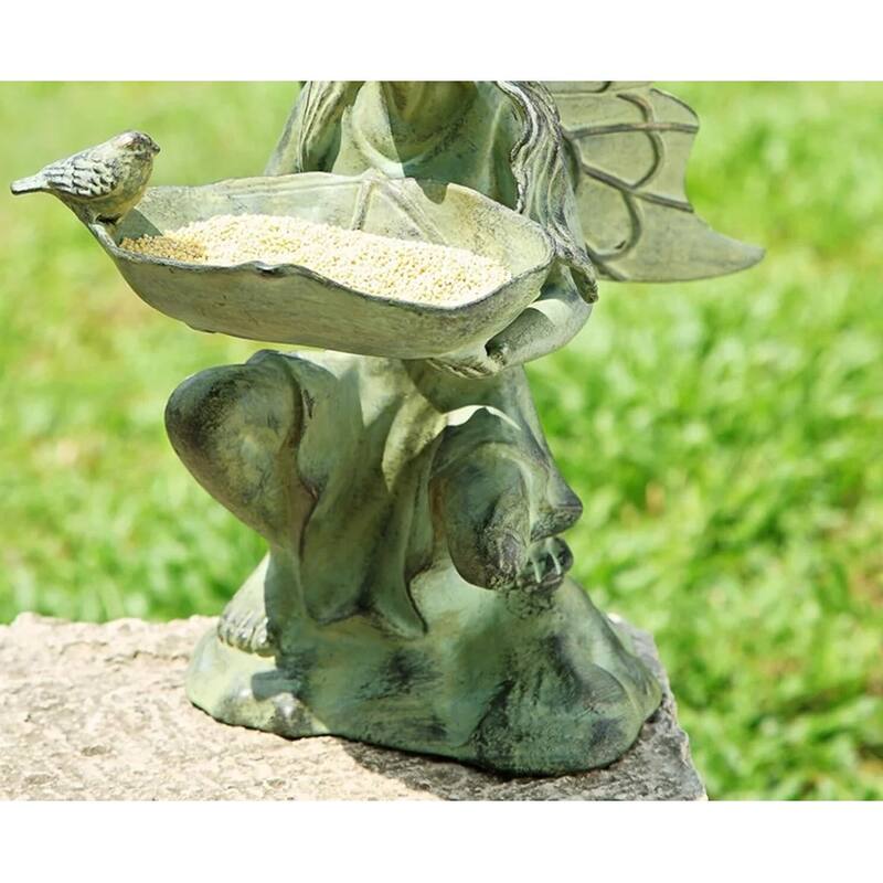Spi Aluminum Fairy Bird Feeder - 14 X 13 X 7.5 inches